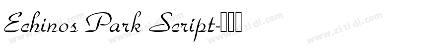 Echinos Park Script字体转换